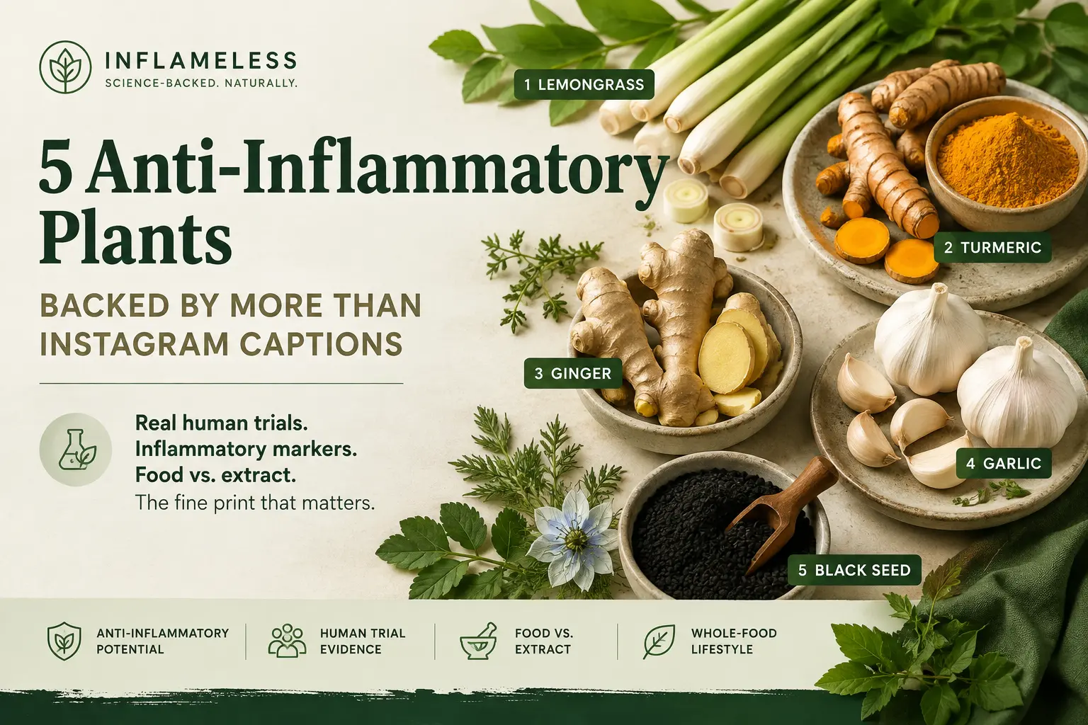 5 Anti-Inflammatory Plants Backed by More Than Instagram Captions